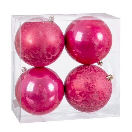 Christmas Baubles Strawberry Plastic 10 x 10 x 10 cm (4 Units) | Tienda24 - Global Online Shop Tienda24.eu