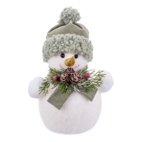 Décorations de Noël Blanc Multicouleur Plastique Polyfoam Tissu Bonhomme de Neige 18 x 13 x 25 cm de BigBuy Christmas, Noël -...