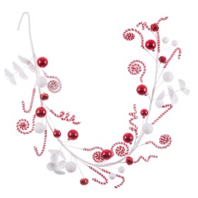 Christmas garland White Red Plastic Foam 125 cm by BigBuy Home, Christmas - Ref: S8804011, Price: 17,77 €, Discount: %