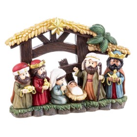 Decorazione Natalizia Multicolore Poliresina Natività/Presepe 21,2 x 5,7 x 16 cm (6 Pezzi) di BigBuy Christmas, Natale - Rif:...