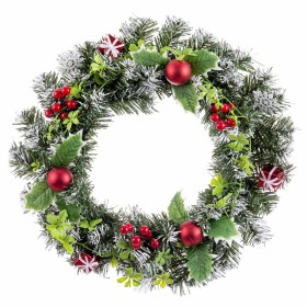 Advent wreathe Red Multicolour Plastic 40 cm by BigBuy Christmas, Christmas - Ref: S8804036, Price: 16,79 €, Discount: %