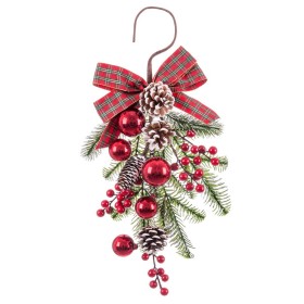 Adorno Navideño Rojo Multicolor Plástico Piñas 50 cm de BigBuy Christmas, Navidad - Ref: S8804040, Precio: 13,85 €, Descuento: %