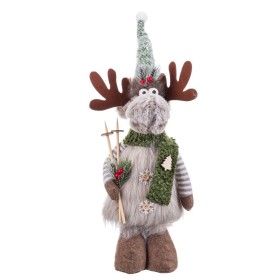 Weihnachtsschmuck Weiß Gold Hirsch 19 x 10 x 27 cm | Tienda24 - Global Online Shop Tienda24.eu