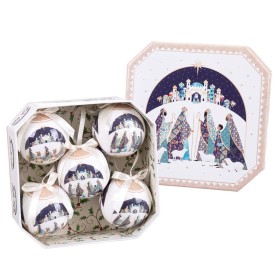 Bolas de Navidad Multicolor Polyfoam Reyes Magos 7,5 x 7,5 x 7,5 cm (5 Unidades) de BigBuy Christmas, Navidad - Ref: S8804064...