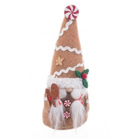 Decorazione Natalizia Beige Multicolore Sabbia Tessuto Bambina 8 x 6 x 19,5 cm di BigBuy Christmas, Natale - Rif: S8804072, P...