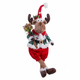 Christmas bauble Multicolour Sand Fabric Reindeer 23 x 14 x 64 cm by BigBuy Christmas, Christmas - Ref: S8804090, Price: 26,0...