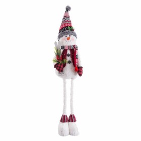 Adorno Natalício Multicolor Metal Tecido Boneco de neve 38 x 25 x 142 cm de BigBuy Christmas, Natal - Ref: S8804092, Preço: 6...