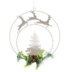 Weihnachtsbaum Weiß grün PVC Metall Polyäthylen Verschneit 240 cm | Tienda24 - Global Online Shop Tienda24.eu