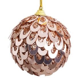 Boules de Noël Bronze Plastique Polyfoam 10 x 10 x 10 cm (3 Unités) de BigBuy Christmas, Noël - Réf : S8804124, Prix : 7,74 €...