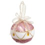 Christmas Baubles White Pink Polyfoam Fabric 10 x 10 x 10 cm (3 Units) | Tienda24 - Global Online Shop Tienda24.eu