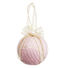 Bolas de Navidad Rosa Polyfoam Tejido 10 x 10 x 10 cm (3 Unidades) de BigBuy Christmas, Navidad - Ref: S8804148, Precio: 7,14...