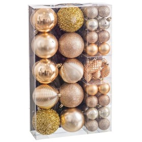 Weihnachtsbaumkugeln Gold (50 Stück) von BigBuy Christmas, Weihnachten - Ref: S8804153, Preis: 18,14 €, Rabatt: %