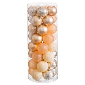 Boules de Noël Doré 6 x 6 x 6 cm (40 Unités) de BigBuy Christmas, Noël - Réf : S8804168, Prix : 17,52 €, Remise : %