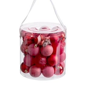 Boules de Noël Rouge 5 x 5 x 5 cm (40 Unités) de BigBuy Christmas, Noël - Réf : S8804173, Prix : 13,26 €, Remise : %