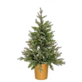 Sapin de Noël Vert Doré Polyéthylène 58 x 58 x 90 cm de BigBuy Christmas, Noël - Réf : S8804182, Prix : 51,11 €, Remise : %