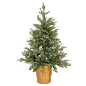 Albero di Natale Verde Dorato Polietilene 82 x 82 x 120 cm di BigBuy Christmas, Natale - Rif: S8804183, Prezzo: 98,76 €, Scon...