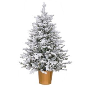 Sapin de Noël Doré Polyéthylène Enneigé 82 x 82 x 120 cm de BigBuy Christmas, Noël - Réf : S8804185, Prix : 119,34 €, Remise : %