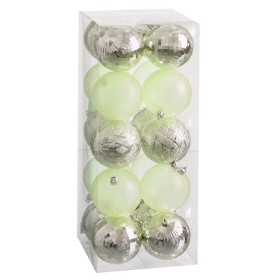 Boules de Noël Vert 8 x 8 x 8 cm (20 Unités) de BigBuy Christmas, Noël - Réf : S8804189, Prix : 15,05 €, Remise : %