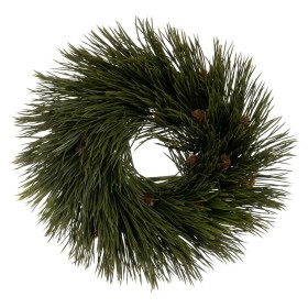 Couronne de Noël Vert PVC 27 x 27 cm de BigBuy Christmas, Noël - Réf : S8804218, Prix : 8,58 €, Remise : %