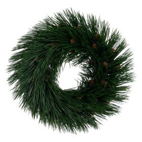 Couronne de Noël Vert PVC 31 x 31 cm de BigBuy Christmas, Noël - Réf : S8804219, Prix : 12,66 €, Remise : %