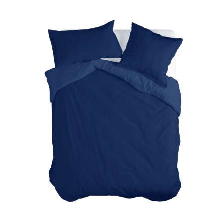 Housse de Couette HappyFriday BASIC Blue marine 155 x 220 cm | Tienda24 Tienda24.eu