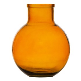 Compre Vaso Âmbar Vidro reciclado 24 x 24 x 31 cm