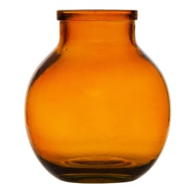 Buy Vase Amber recycled glass 21 x 21 x 25 cm