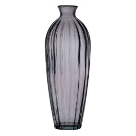 Vase Grey recycled glass 12 x 12 x 29 cm by BigBuy Home, Vases - Ref: S8804310, Price: 17,50 €, Discount: %