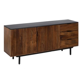 Buy Sideboard ABNER Brown Black 160 x 40 x 75 cm