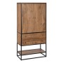 Cupboard LENNOX Black Natural 90 x 45 x 190 cm | Tienda24 - Global Online Shop Tienda24.eu