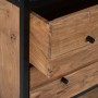 Cupboard LENNOX Black Natural 90 x 45 x 190 cm | Tienda24 - Global Online Shop Tienda24.eu