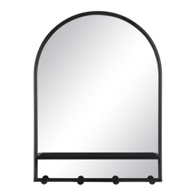 Miroir mural Noir Verre Fer 60 x 17 x 80,5 cm de BigBuy Home, Miroirs muraux - Réf : S8804370, Prix : 133,49 €, Remise : %