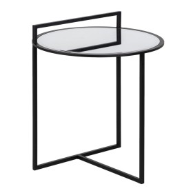 Mesa de Apoio Pequena Preto Ferro Espelho 59 x 59 x 67,5 cm de BigBuy Home, Jogos de móveis - Ref: S8804371, Preço: 205,77 €,...