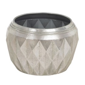 Plantador Prateado Ferro 37,5 x 37,5 x 25,5 cm de BigBuy Garden, Vasos - Ref: S8804385, Preço: 40,03 €, Desconto: %