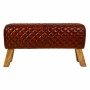 Panca Alexandra House Living Pelle Legno di mango 46 x 35 x 89 cm | Tienda24 - Global Online Shop Tienda24.eu