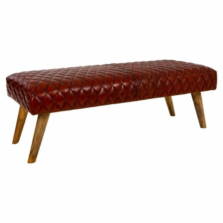 Banquette Alexandra House Living Cuir Bois de manguier 53 x 38 x 115 cm | Tienda24 - Global Online Shop Tienda24.eu