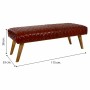 Banquette Alexandra House Living Cuir Bois de manguier 53 x 38 x 115 cm | Tienda24 - Global Online Shop Tienda24.eu