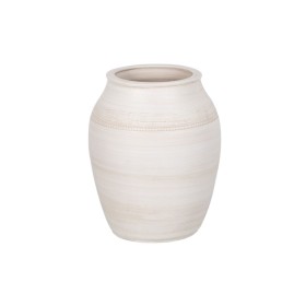 Cache-pot Crème Céramique 25 x 25 x 30 cm de BigBuy Garden, Cache-pots - Réf : S8804418, Prix : 33,54 €, Remise : %