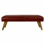 Banquette Alexandra House Living Cuir Bois de manguier 53 x 38 x 115 cm | Tienda24 - Global Online Shop Tienda24.eu