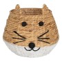 Cesto Gato Blanco Negro Beige Fibra natural 41 x 41 x 38 cm | Tienda24 - Global Online Shop Tienda24.eu