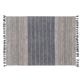 Tapis Bleu Blanc 70 % coton 30 % Polyester 160 x 230 cm de BigBuy Home, Tapis - Réf : S8804513, Prix : 88,23 €, Remise : %