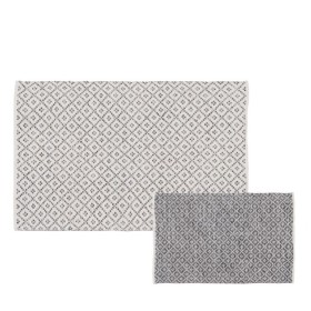 Tapis Blanc Gris 70 % coton 30 % Polyester 120 x 180 cm de BigBuy Home, Tapis - Réf : S8804518, Prix : 51,03 €, Remise : %