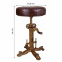 Tabouret Alexandra House Living Noir Cuir Fer 50 x 36 x 36 cm de Alexandra House Living, Chaises et canapés - Réf : D1631198,...