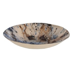 Centre de Table Bleu Marron 29 x 29 x 5 cm de BigBuy Home, Objets de décoration - Réf : S8804569, Prix : 24,42 €, Remise : %