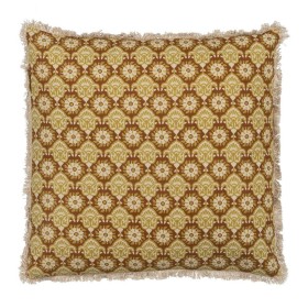 Cushion Cotton Beige Mustard 50 x 50 cm | Tienda24 - Global Online Shop Tienda24.eu