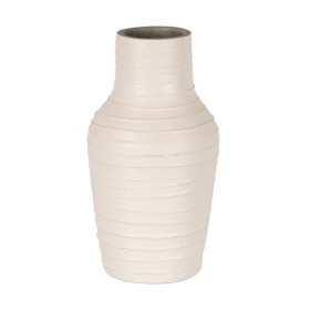 Jarrón Blanco Cerámica 17 x 17 x 30 cm de BigBuy Home, Jarrones - Ref: S8804597, Precio: 26,77 €, Descuento: %