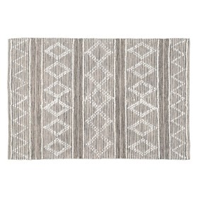 Tapete Branco Cinzento 60 % Algodão 40 % Poliéster 160 x 230 cm de BigBuy Home, Tapetes - Ref: S8804606, Preço: 97,16 €, Desc...