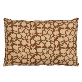 Almofada DKD Home Decor Bege Laranja 45 x 10 x 45 cm Franjas | Tienda24 - Global Online Shop Tienda24.eu