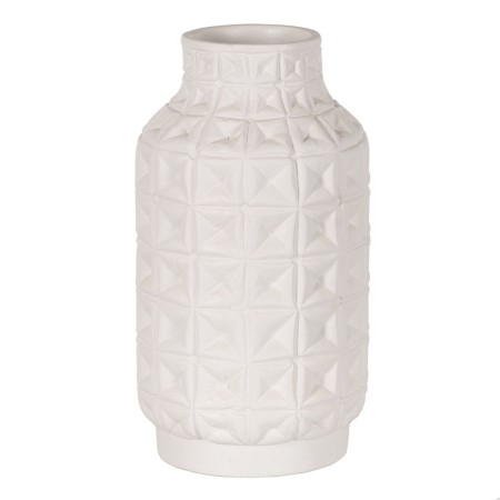 Vaso Branco Cerâmica 22 x 22 x 41 cm | Tienda24 - Global Online Shop Tienda24.eu