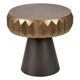 Mesa de Apoio Pequena Preto Dourado Ferro 63 x 63 x 62 cm de BigBuy Home, Jogos de móveis - Ref: S8804648, Preço: 152,68 €, D...